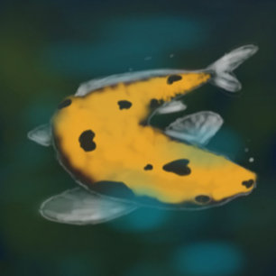 Tapisserie Suspendue poisson-koi doré G