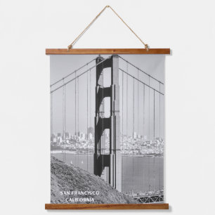 Tapisserie Suspendue Pont Golden Gate en Monochrome