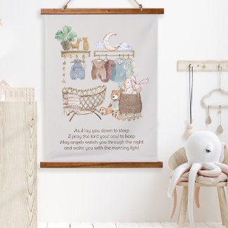 Tapisserie Suspendue Posez-vous dans la prière du sommeil Boho Baby Nur