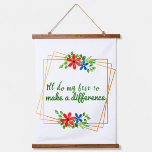 Tapisserie Suspendue positive bonne vibes citations pour l'acceptation