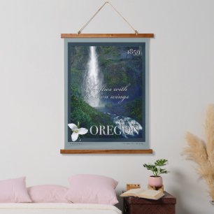 Tapisserie Suspendue Poster de la cascade de l'Oregon