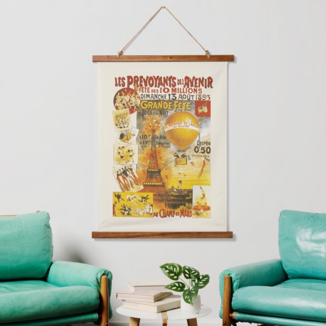 Tapisserie Suspendue Poster de la foire Antique Grand Fete (Salon)