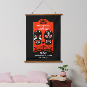 Tapisserie Suspendue Poster de lutte Vintage rétro