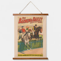 Poster vintage Allemand De Jockeys Sur Les Chevaux