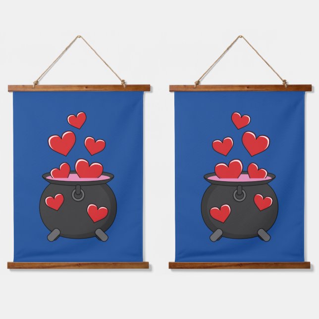 Tapisserie Suspendue Potion d'amour des coeurs (Double)