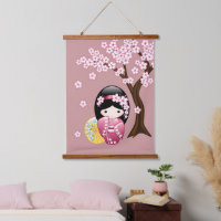 Poupée Kokeshi Printemps - Cute Japonaise Geisha R