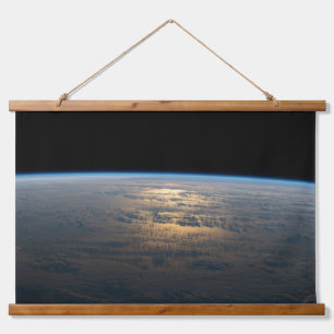 Tapisserie Suspendue Poutres Sunglint Au Large D'Un Pacifique Sud En Pa