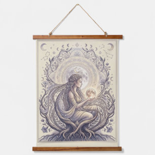 Tapisserie Suspendue Prêtresse Déesse de la Lune