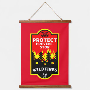 Tapisserie Suspendue Prévention des incendies de forêt