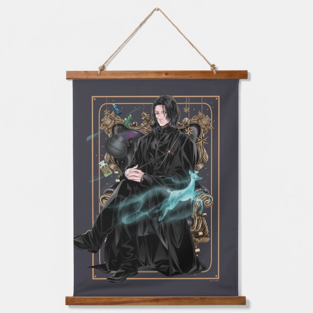 Tapisserie Suspendue Professeur Anime Severus Snape assis (Recto)