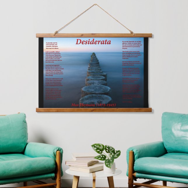 Tapisserie Suspendue promenade sur l'océan avec des pillions boisés (Salon)