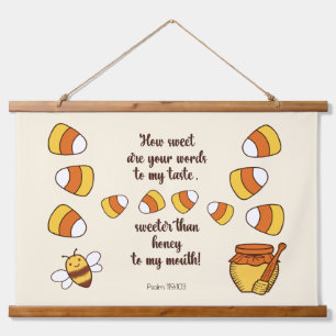 Tapisserie Suspendue Quelle douceur sont vos mots Candy Corn