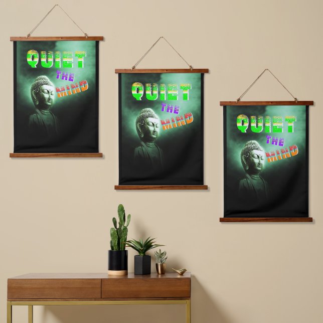 Tapisserie Suspendue Quiet the Mind (Asymétrique)
