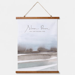 Tapisserie Suspendue Ralentissez, Vous Faites Bien Paysage Aquarelle