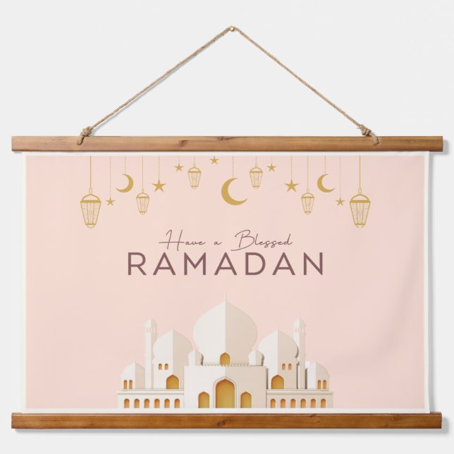 Tapisserie Suspendue Ramadan Moubarak | Ramadan Kareem (Devant)