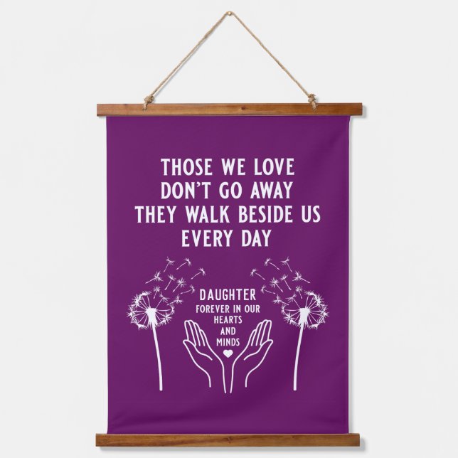 Tapisserie Suspendue Réception funéraire en mémoire (Recto)