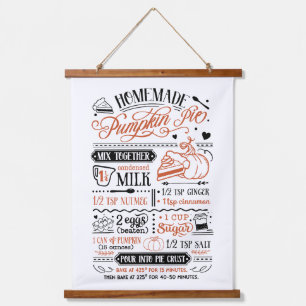 Tapisserie Suspendue Recette de tarte Citrouille fait maison   Agritour