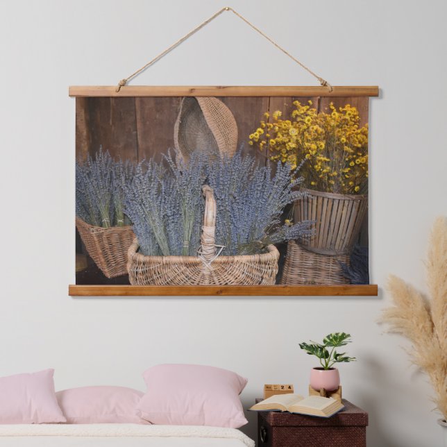 Tapisserie Suspendue Récolte de Lavande Rustique (Chambre à coucher)