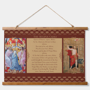 Tapisserie Suspendue Regina Caeli avec prière de couronnement et de rés