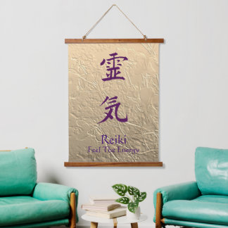 Tapisserie Suspendue Reiki Sentent L'Énergie Violet