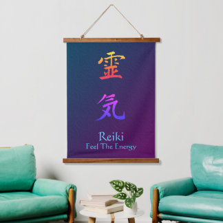 Tapisserie Suspendue Reiki Sentez L'Arc En Ciel Énergétique