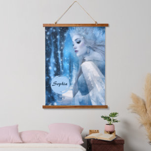 Tapisserie Suspendue Reine des neiges de beauté gelée en Wonderland d'h
