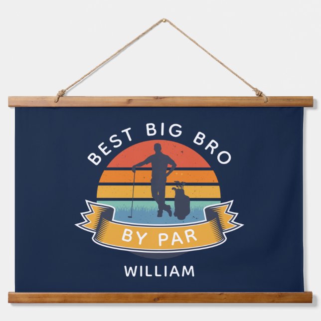 Tapisserie Suspendue Retro Big Brother Golf Lover Salle d'Anniversaire (Devant)
