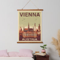 Retro Vienna City Autriche cadeaux skyline