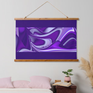 Tapisserie Suspendue Rêves arc-en-ciel à fleurs violettes