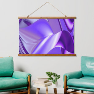 Tapisserie Suspendue Rêves arc-en-ciel à fleurs violettes