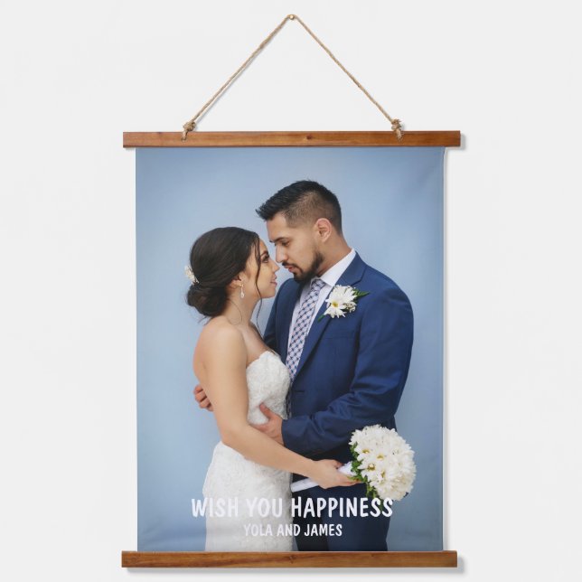 Tapisserie Suspendue Revêtement photo du script de mariage (Recto)