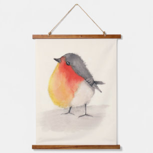 Tapisserie Suspendue Robin aquarelle