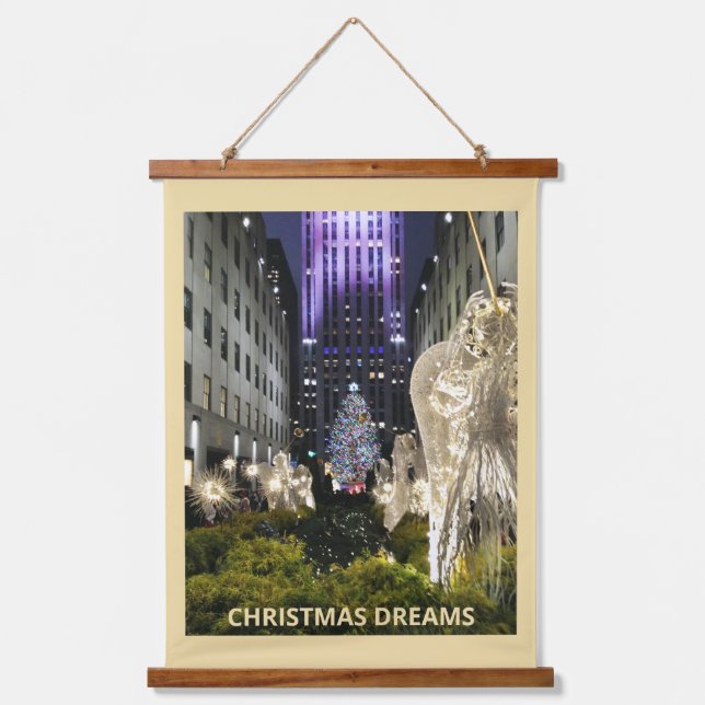 Tapisserie Suspendue Rockefeller Plaza Christmas NYC (Recto)