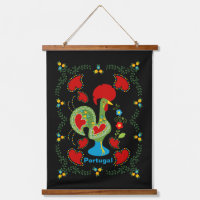 Rooster portugais de la chance en vert