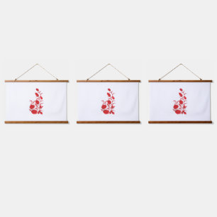 Tapisserie Suspendue Rose Madder, design floral Thunderbird
