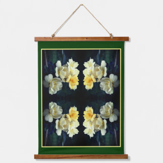 Tapisserie Suspendue Roses jaunes florissantes Abstraites