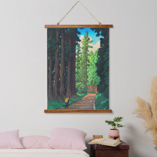 Tapisserie Suspendue Route vers Nikko par Kawase Hasui Art japonais