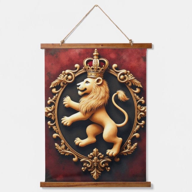 Tapisserie Suspendue Royal Heraldic Tapestry Pattern (Recto)
