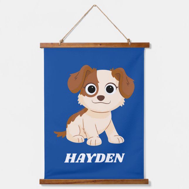 Tapisserie Suspendue Rue Sésame | Elmo's Puppy Tango | Ajouter Votre No (Recto)