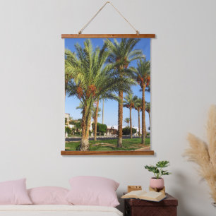 Tapisserie Suspendue Ruelle de palmiers dattiers dans la ville de Sharm