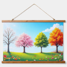 Saisons en harmonie – Quatre arbres à travers l'an