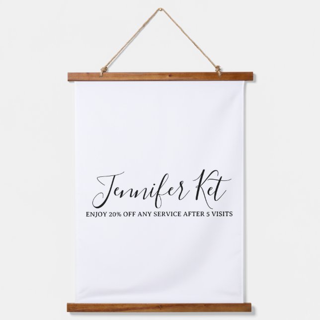 Tapisserie Suspendue Salon spa business discount offer website visits a (Recto)