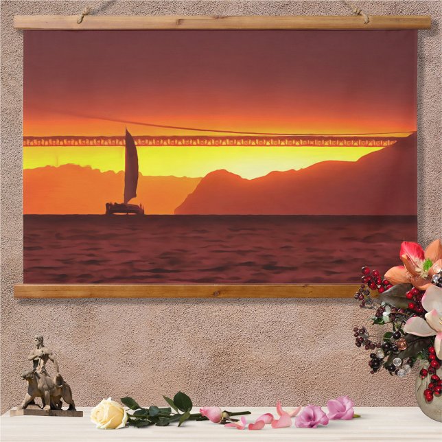 Tapisserie Suspendue San Francisco Sunset 1124 (Créateur téléchargé)