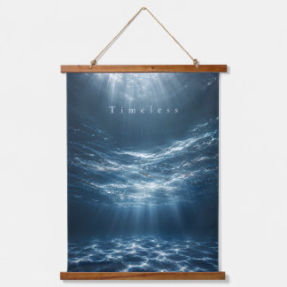 Tapisserie Suspendue Sans temps - Citation esthétique des eaux profonde