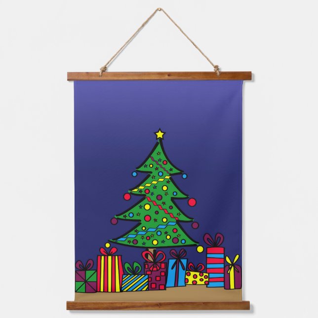 Tapisserie Suspendue sapin de Noël (Recto)