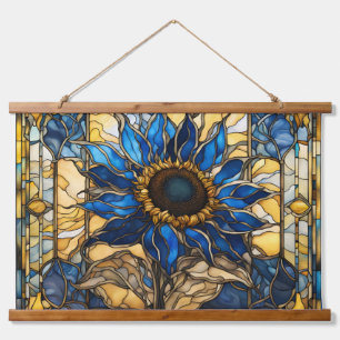 Tapisserie Suspendue Sapphire Bleu N Verre doré Tournesol