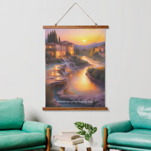 Tapisserie Suspendue Saturnia Hot Springs Toscane Italie Peinture