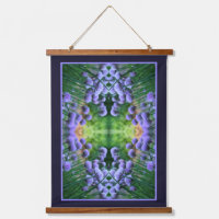 Scallion violet Abstrait Allium Flowers Orton Art