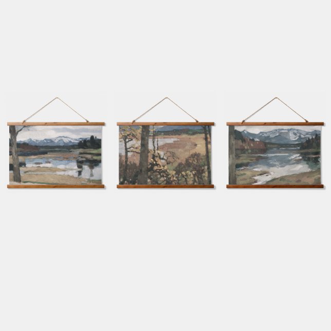 Tapisserie Suspendue Scène forestière En automne Hudson ou Maine 1860 A (Tripler)