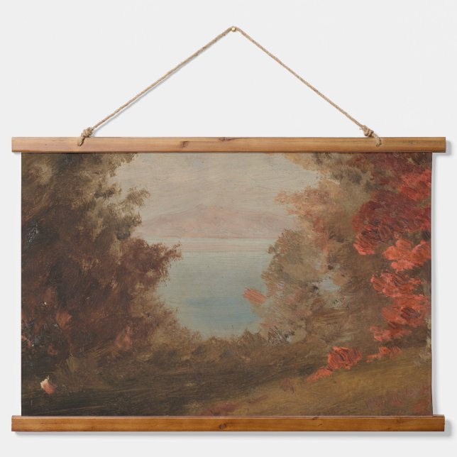 Tapisserie Suspendue Scène forestière En automne Hudson ou Maine 1860 A (Devant)